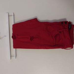 Ashley Manson Red Skinny Jeans Size 7